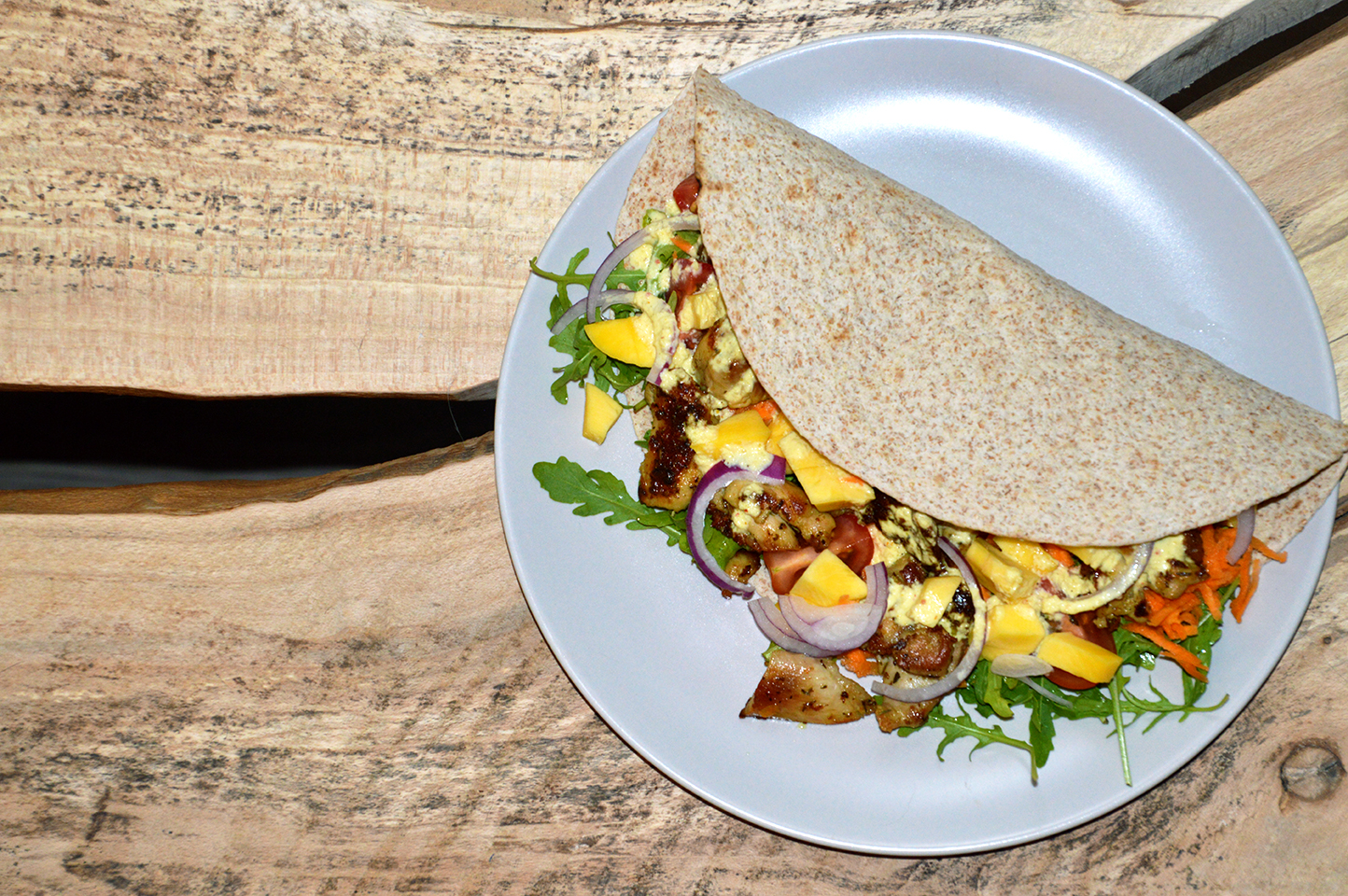 Kyllingewrap med mango dressing, - GastroUlven